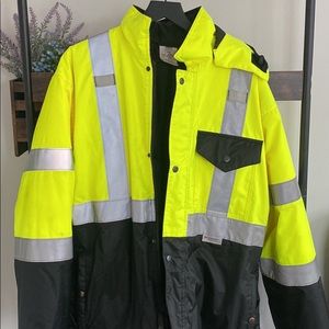 Class 3 Hi-Vis Polar Parka - Large